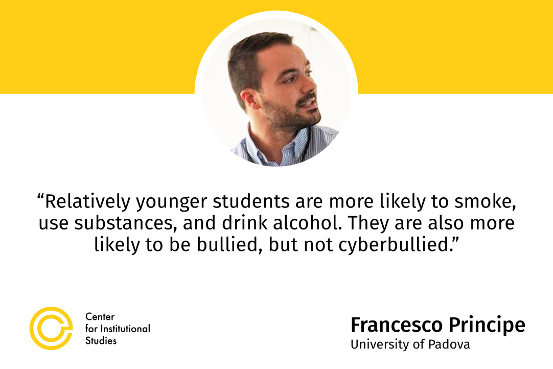 Illustration for news: CInSt Research Seminar "Too Much Too Young: Relative Age and Adolescent Risky Behaviours": Francesco Principe (University of Padova)